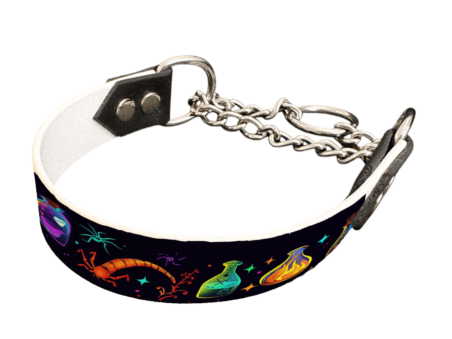 L'atelier du Fourmilier Martingales 277 Martingale pour chien en BioThane® imprimé – Collection Halloween– 25mm