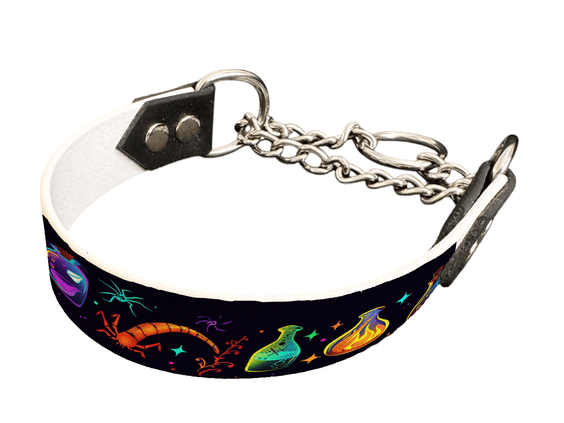 L'atelier du Fourmilier Martingales 277 Martingale pour chien en BioThane® imprimé – Collection Halloween– 25mm