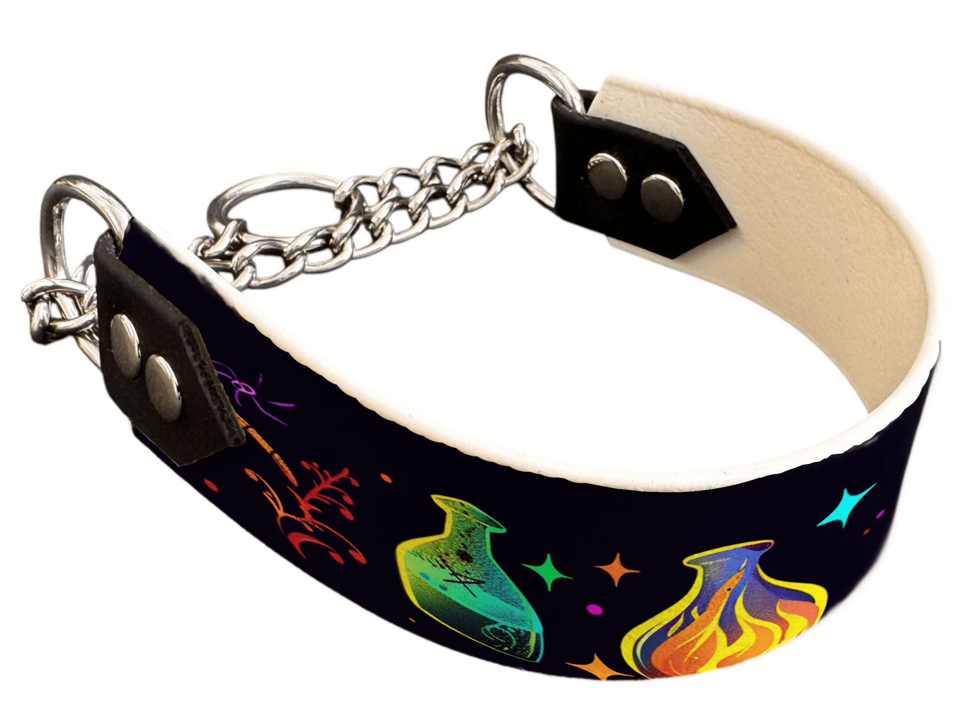 L'atelier du Fourmilier Martingales 277 Martingale pour chien en BioThane® imprimé – Collection Halloween– 38mm