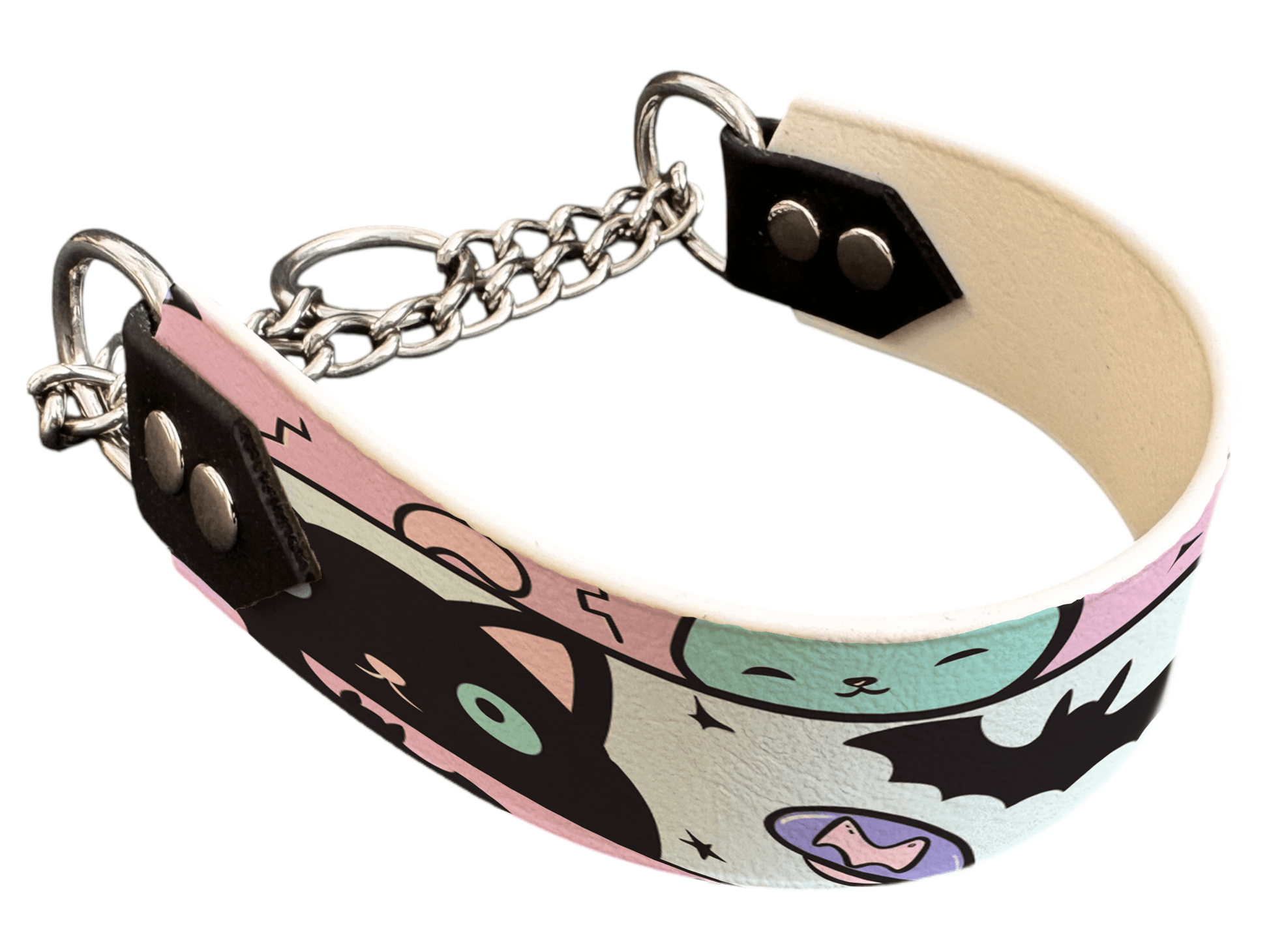 L'atelier du Fourmilier Martingales 278 Martingale pour chien en BioThane® imprimé – Collection Halloween– 38mm