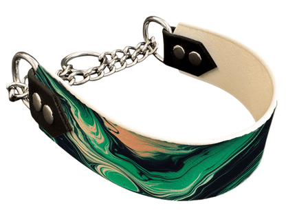 L'atelier du Fourmilier Martingales 3 Martingale pour chien en BioThane® imprimé – Collection abstrait – 38mm