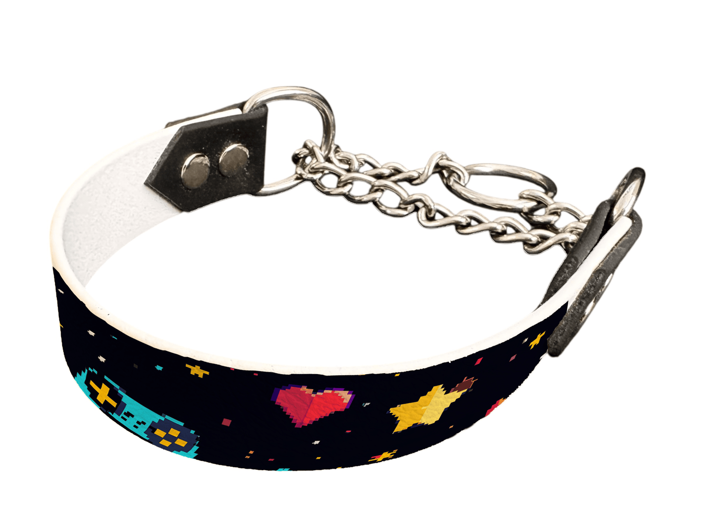 L'atelier du Fourmilier Martingales 302 Martingale pour chien en BioThane® imprimé – Collection pop art– 25mm