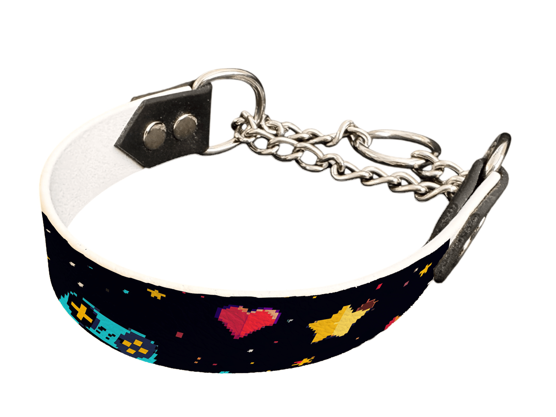 L'atelier du Fourmilier Martingales 302 Martingale pour chien en BioThane® imprimé – Collection pop art– 25mm