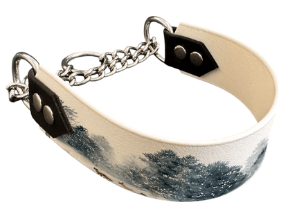 L'atelier du Fourmilier Martingales 310 Martingale pour chien en BioThane® imprimé – Collection Hiver et Noël – 38mm