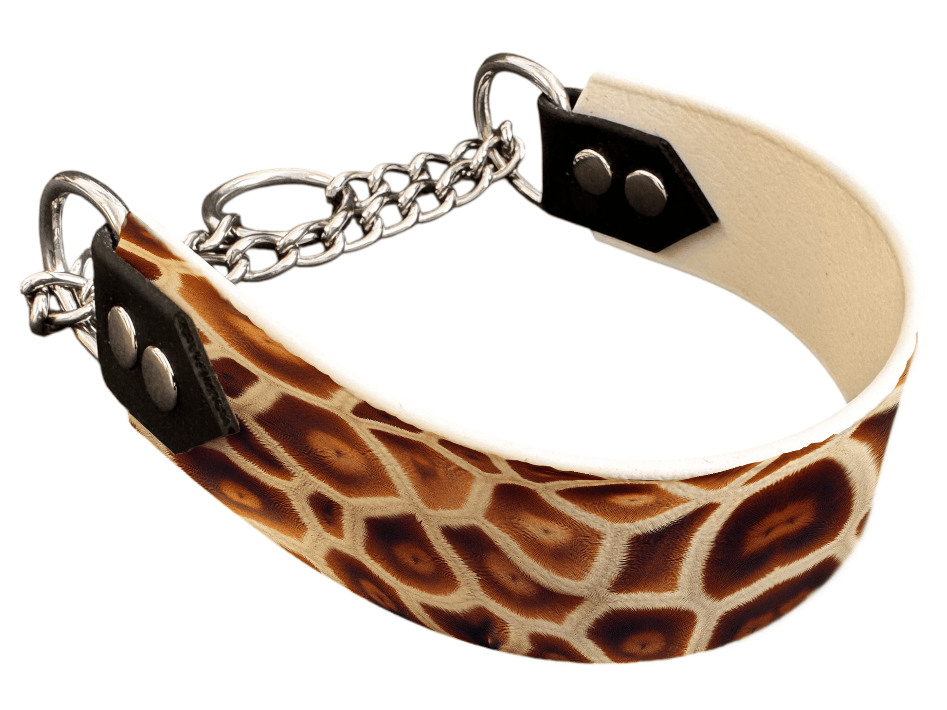 L'atelier du Fourmilier Martingales 32 Martingale pour chien en BioThane® imprimé – Collection fourrures et pelages – 38mm