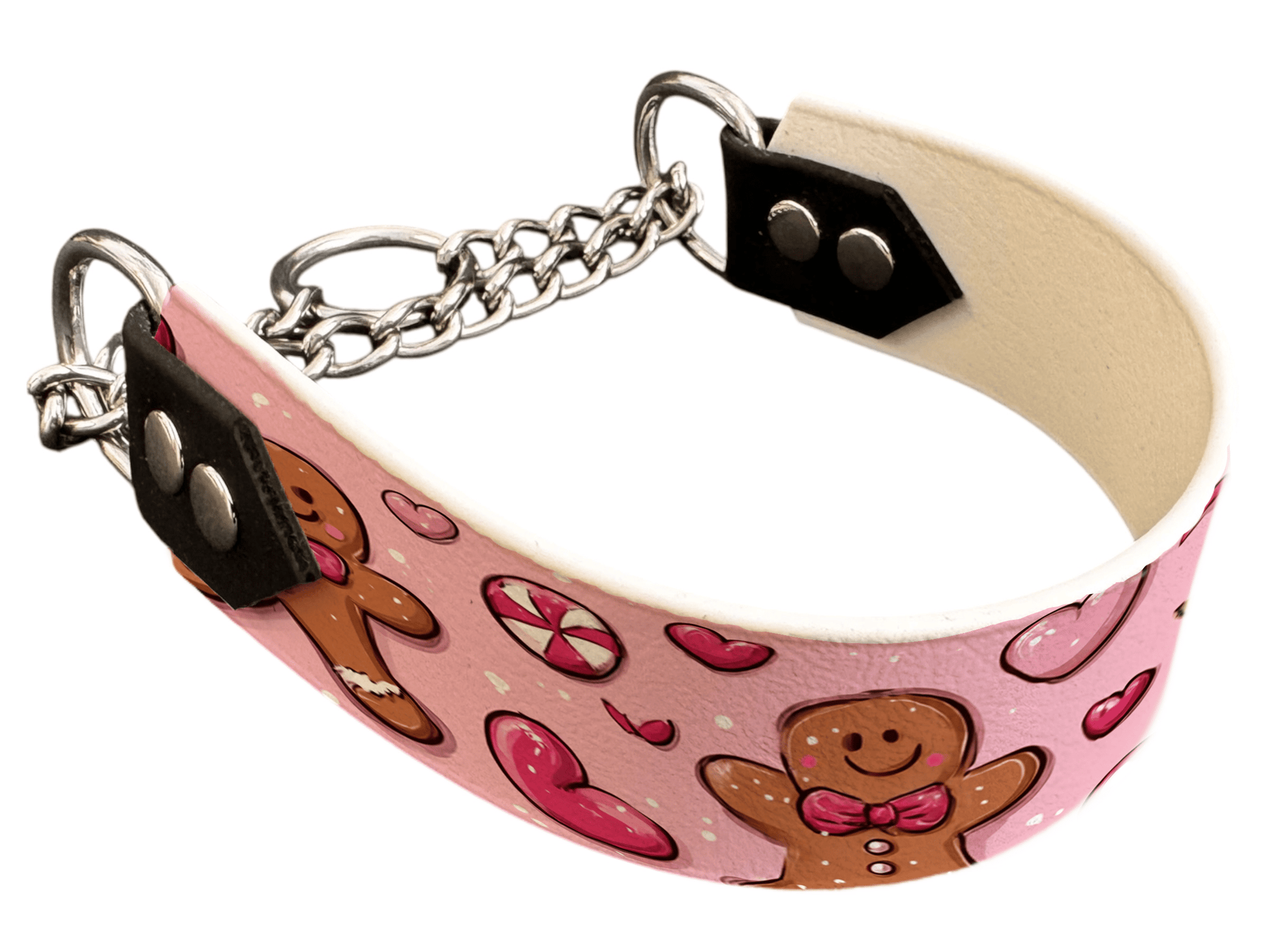 L'atelier du Fourmilier Martingales 322 Martingale pour chien en BioThane® imprimé – Collection Hiver et Noël – 38mm