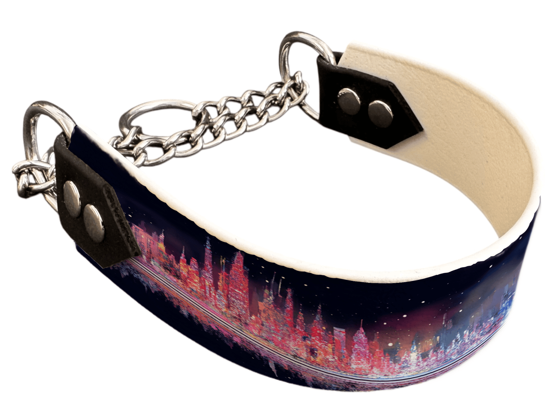 L'atelier du Fourmilier Martingales 325 Martingale pour chien en BioThane® imprimé – Collection Hiver et Noël – 38mm