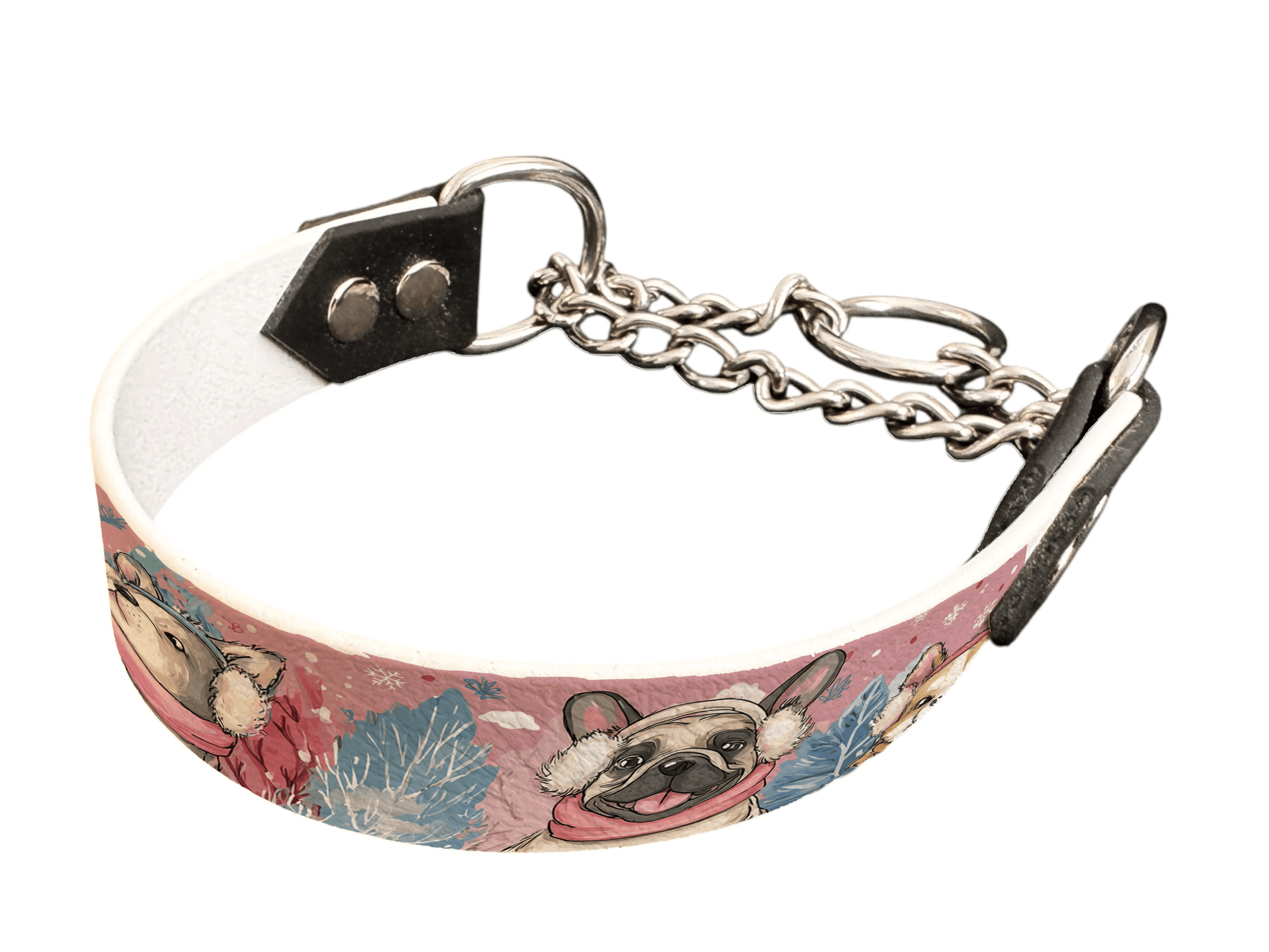 L'atelier du Fourmilier Martingales 331 Martingales pour chien – Collection Hiver & Noël (25 mm)