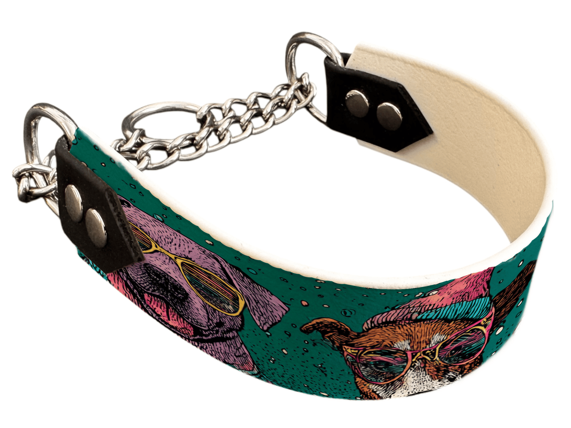 L'atelier du Fourmilier Martingales 332 Martingale pour chien en BioThane® imprimé – Collection Hiver et Noël – 38mm