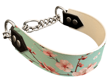L'atelier du Fourmilier Martingales 343 Martingale pour chien en BioThane® imprimé – Collection plantes et fleurs – 38mm
