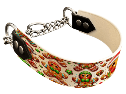 L'atelier du Fourmilier Martingales 40 145 Martingale pour chien en BioThane® imprimé – Collection Hiver et Noël – 38mm