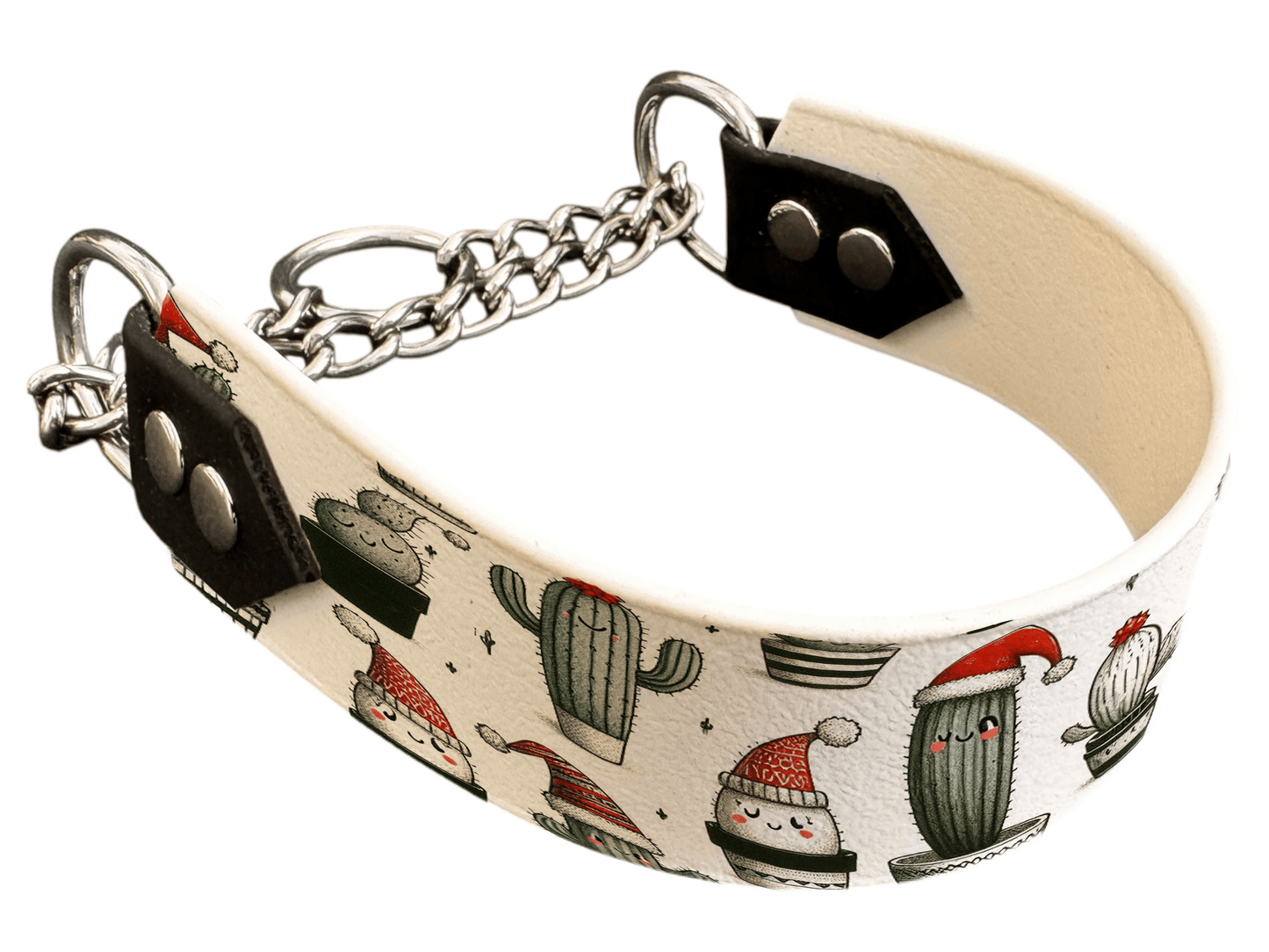 L'atelier du Fourmilier Martingales 40 148 Martingale pour chien en BioThane® imprimé – Collection Hiver et Noël – 38mm