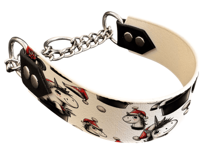 L'atelier du Fourmilier Martingales 40 149 Martingale pour chien en BioThane® imprimé – Collection Hiver et Noël – 38mm