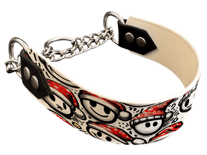 L'atelier du Fourmilier Martingales 40 153 Martingale pour chien en BioThane® imprimé – Collection Hiver et Noël – 38mm