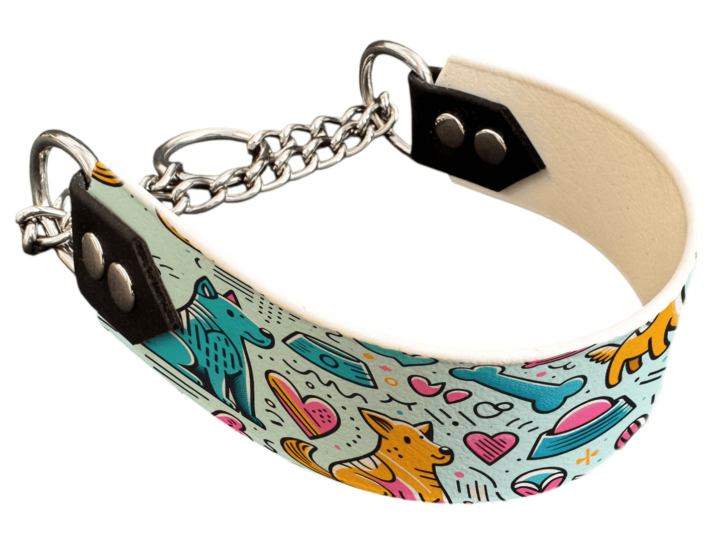 L'atelier du Fourmilier Martingales 40 172 Martingale pour chien en BioThane® imprimé – Collection chiens– 38mm