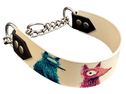 L'atelier du Fourmilier Martingales 40 230 Martingale pour chien en BioThane® imprimé – Collection chiens– 38mm