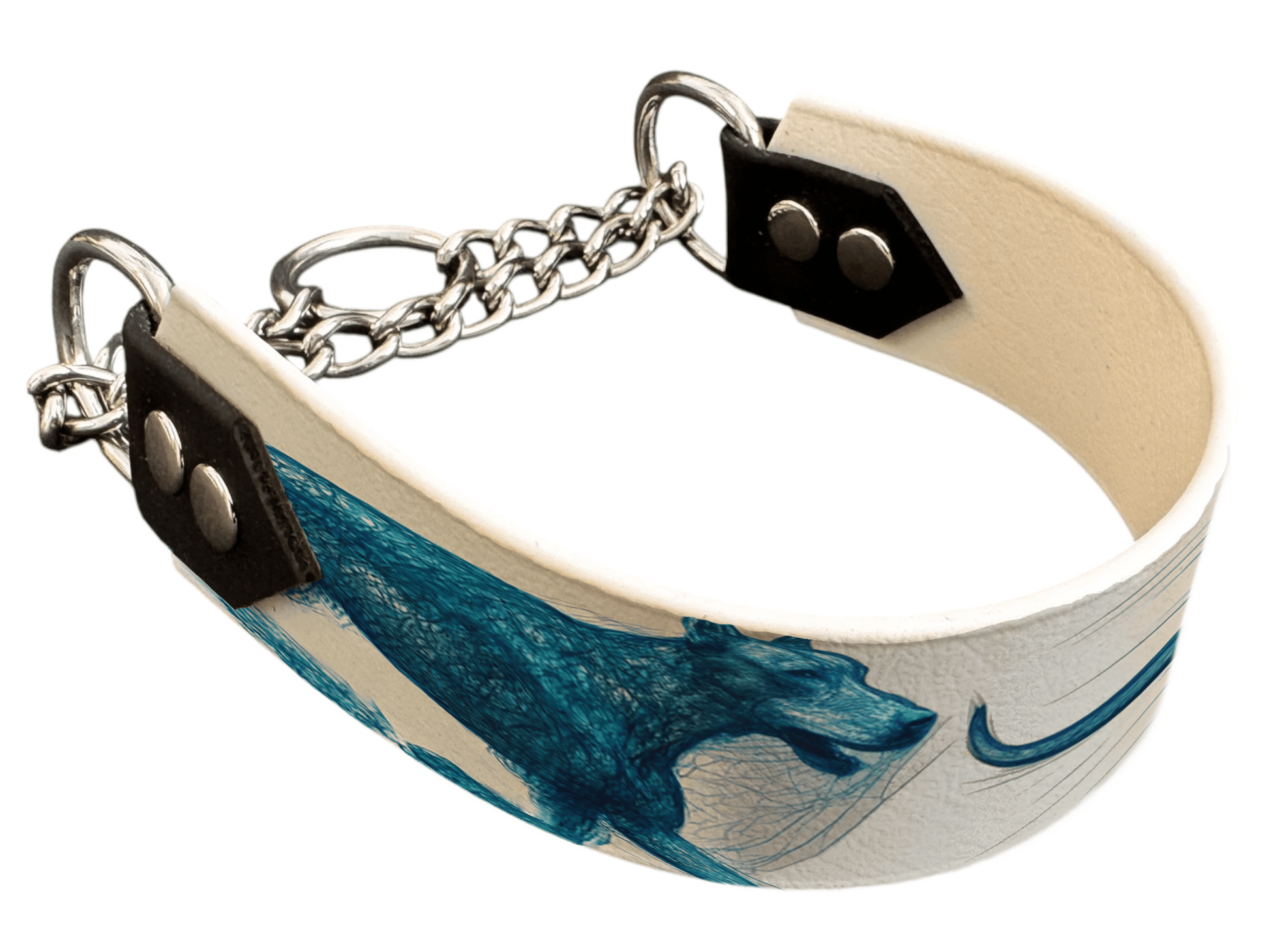 L'atelier du Fourmilier Martingales 40 231 Martingale pour chien en BioThane® imprimé – Collection chiens– 38mm