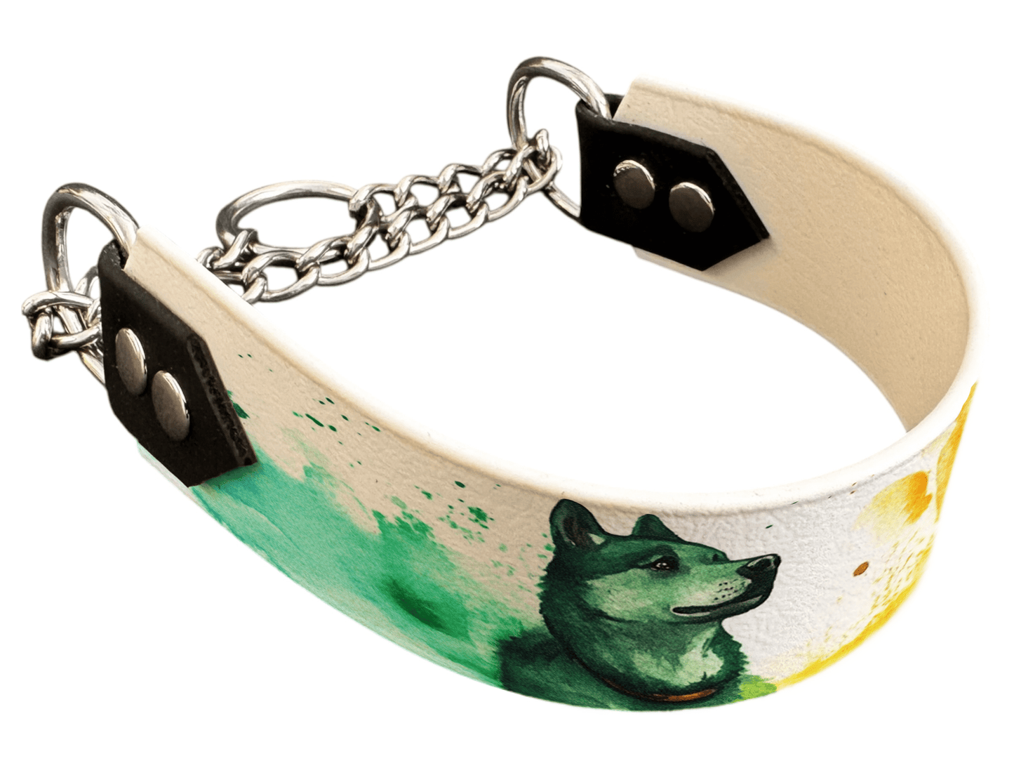 L'atelier du Fourmilier Martingales 40 255 Martingale pour chien en BioThane® imprimé – Collection chiens– 38mm