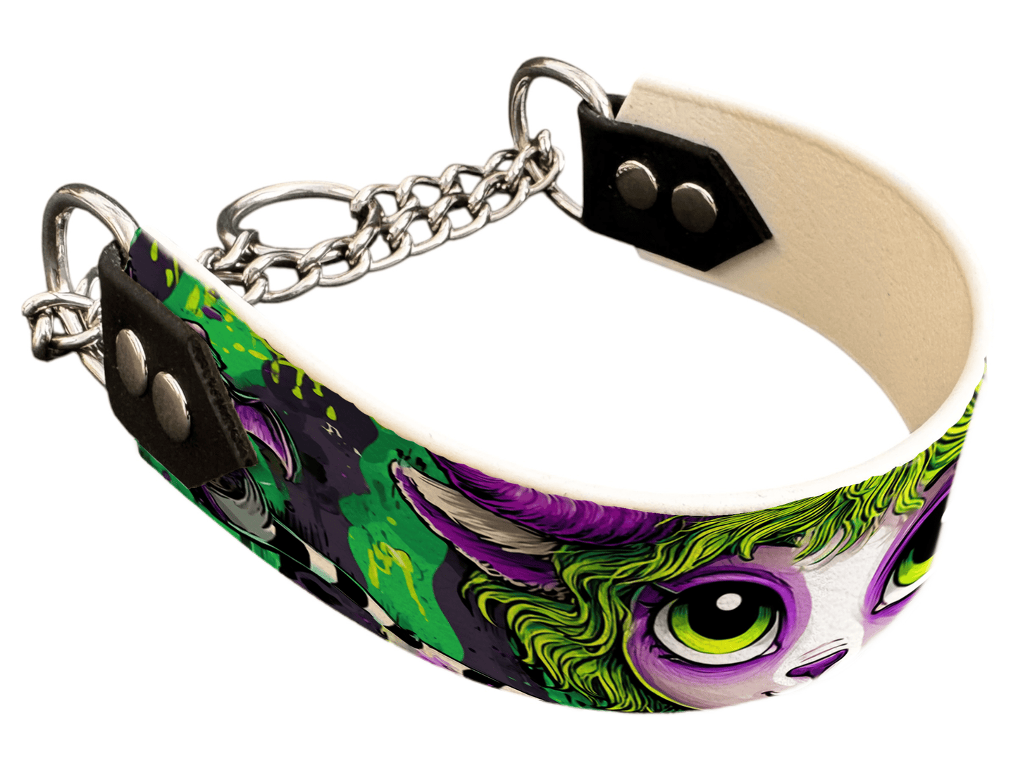 L'atelier du Fourmilier Martingales 40 287 Martingale pour chien en BioThane® imprimé – Collection Halloween– 38mm