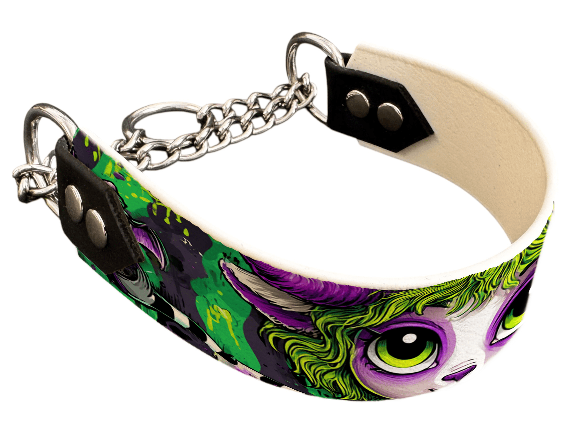 L'atelier du Fourmilier Martingales 40 287 Martingale pour chien en BioThane® imprimé – Collection Halloween– 38mm