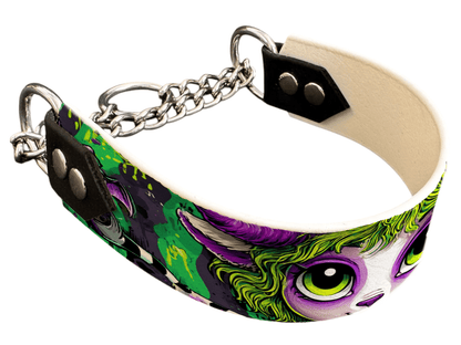 L'atelier du Fourmilier Martingales 40 287 Martingale pour chien en BioThane® imprimé – Collection Halloween– 38mm