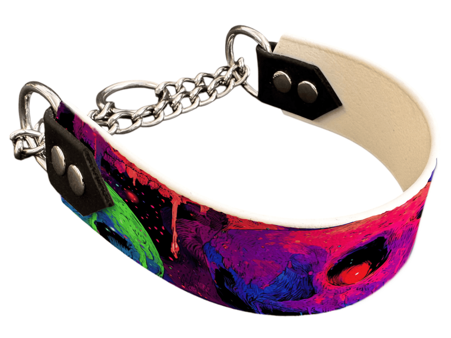 L'atelier du Fourmilier Martingales 40 288 Martingale pour chien en BioThane® imprimé – Collection Halloween– 38mm