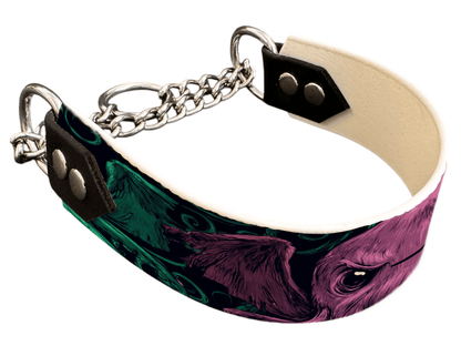 L'atelier du Fourmilier Martingales 40 291 Martingale pour chien en BioThane® imprimé – Collection Halloween– 38mm