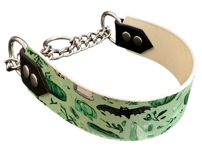 L'atelier du Fourmilier Martingales 40 293 Martingale pour chien en BioThane® imprimé – Collection Halloween– 38mm