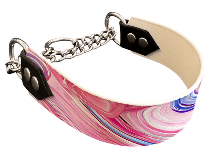 L'atelier du Fourmilier Martingales 40 345 Martingale pour chien en BioThane® imprimé – Collection Saint Valentin – 38mm