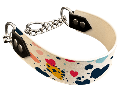 L'atelier du Fourmilier Martingales 40 347 Martingale pour chien en BioThane® imprimé – Collection Saint Valentin – 38mm