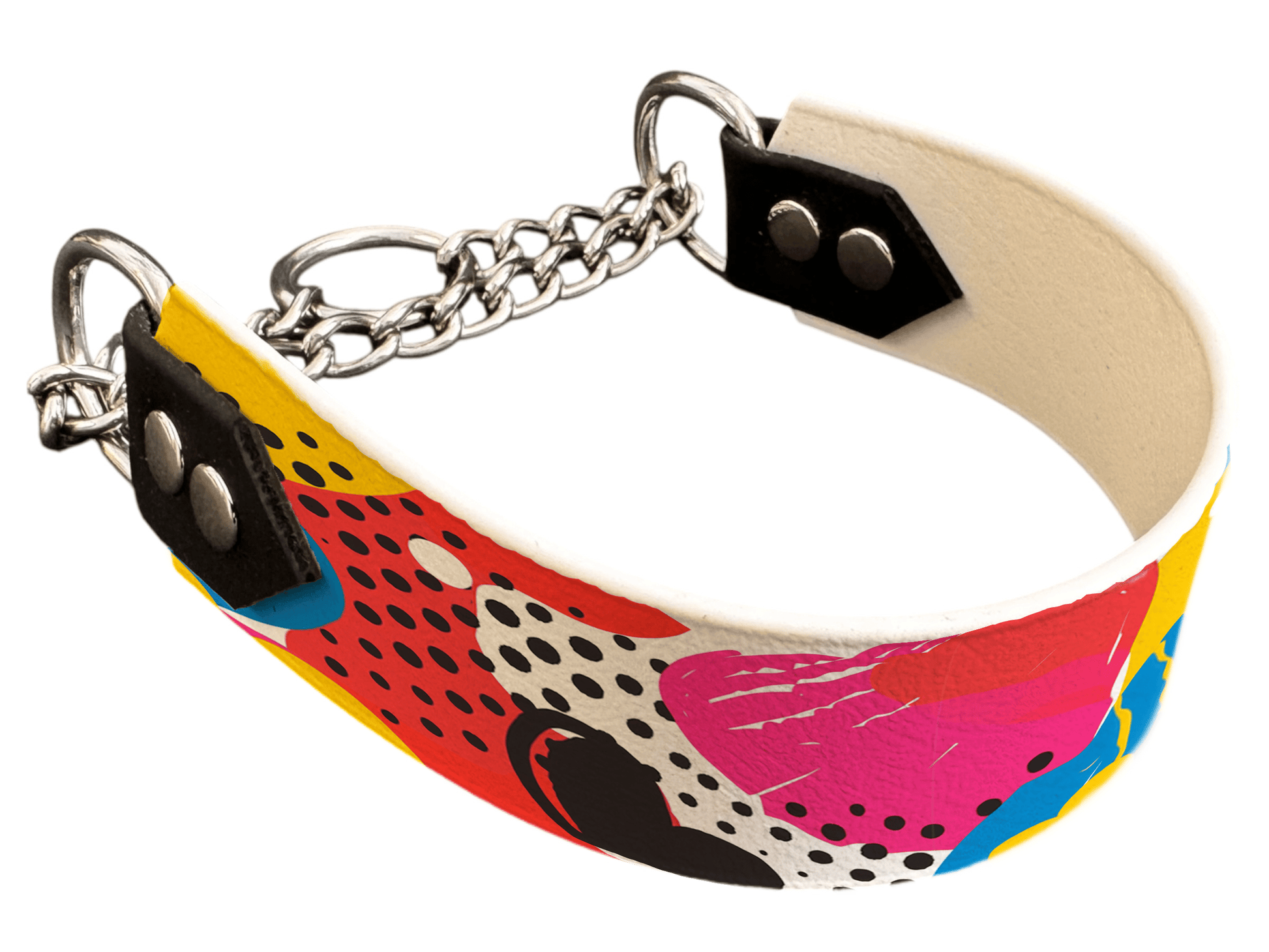 L'atelier du Fourmilier Martingales 40 348 Martingale pour chien en BioThane® imprimé – Collection Saint Valentin – 38mm