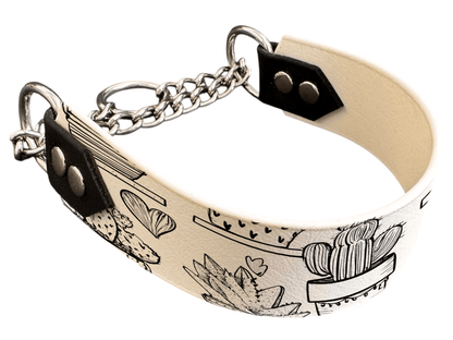 L'atelier du Fourmilier Martingales 40 349 Martingale pour chien en BioThane® imprimé – Collection Saint Valentin – 38mm