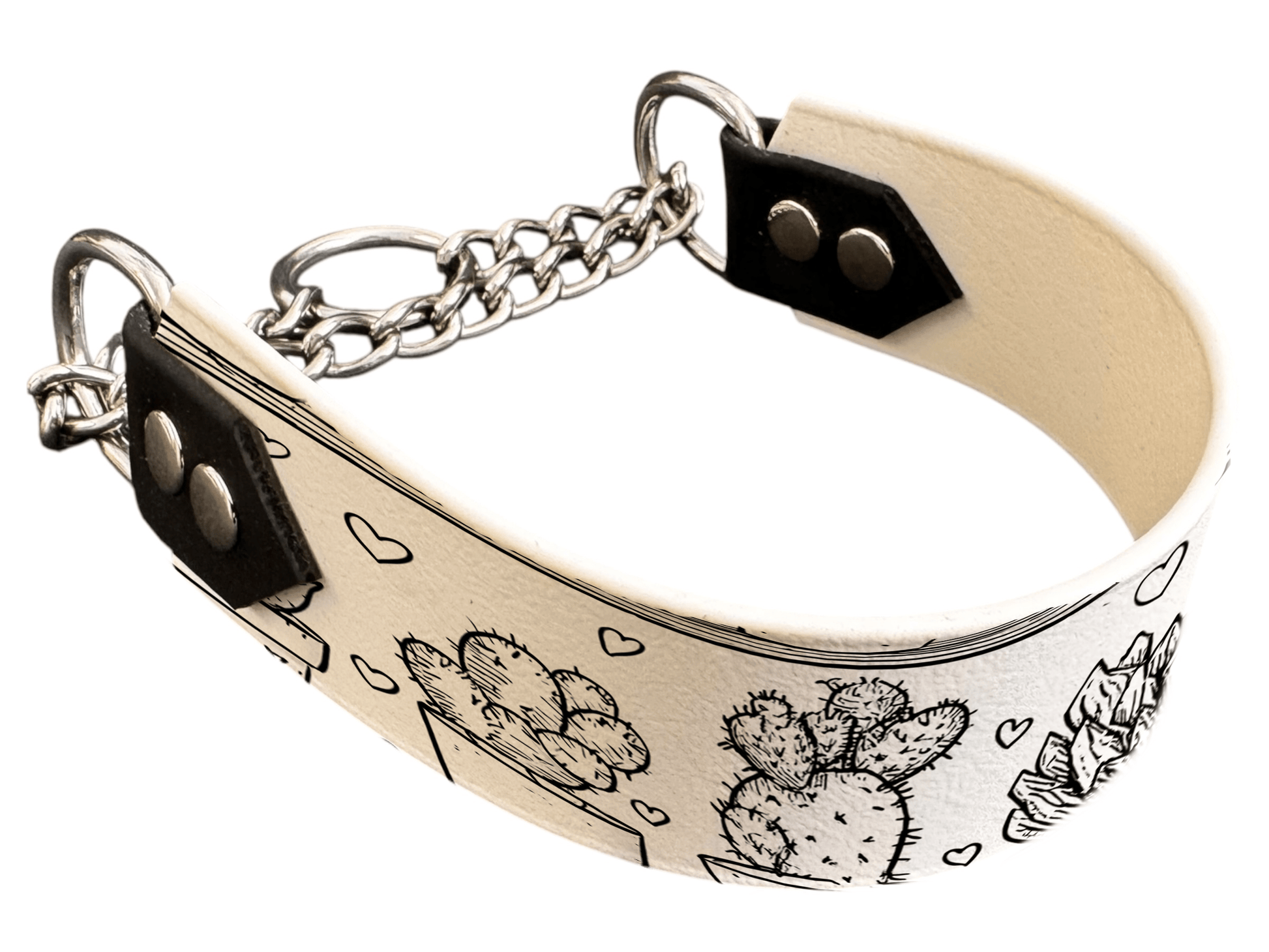 L'atelier du Fourmilier Martingales 40 350 Martingale pour chien en BioThane® imprimé – Collection Saint Valentin – 38mm