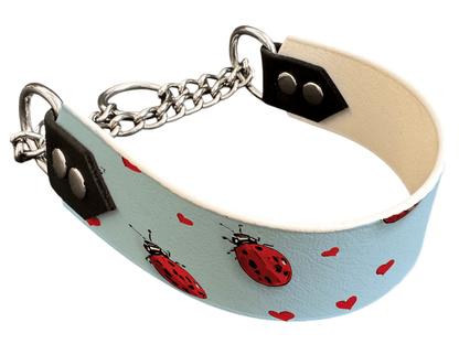 L'atelier du Fourmilier Martingales 40 351 Martingale pour chien en BioThane® imprimé – Collection Saint Valentin – 38mm