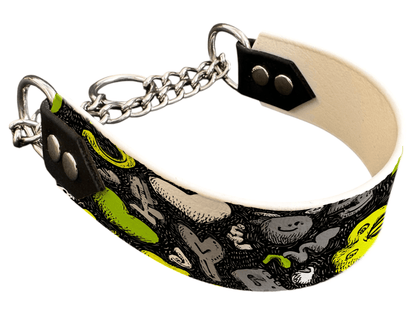 L'atelier du Fourmilier Martingales 40 357 Martingale pour chien en BioThane® imprimé – Collection Saint Valentin – 38mm