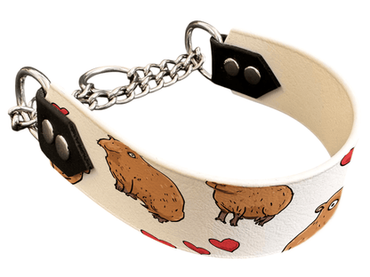 L'atelier du Fourmilier Martingales 40 360 Martingale pour chien en BioThane® imprimé – Collection Saint Valentin – 38mm