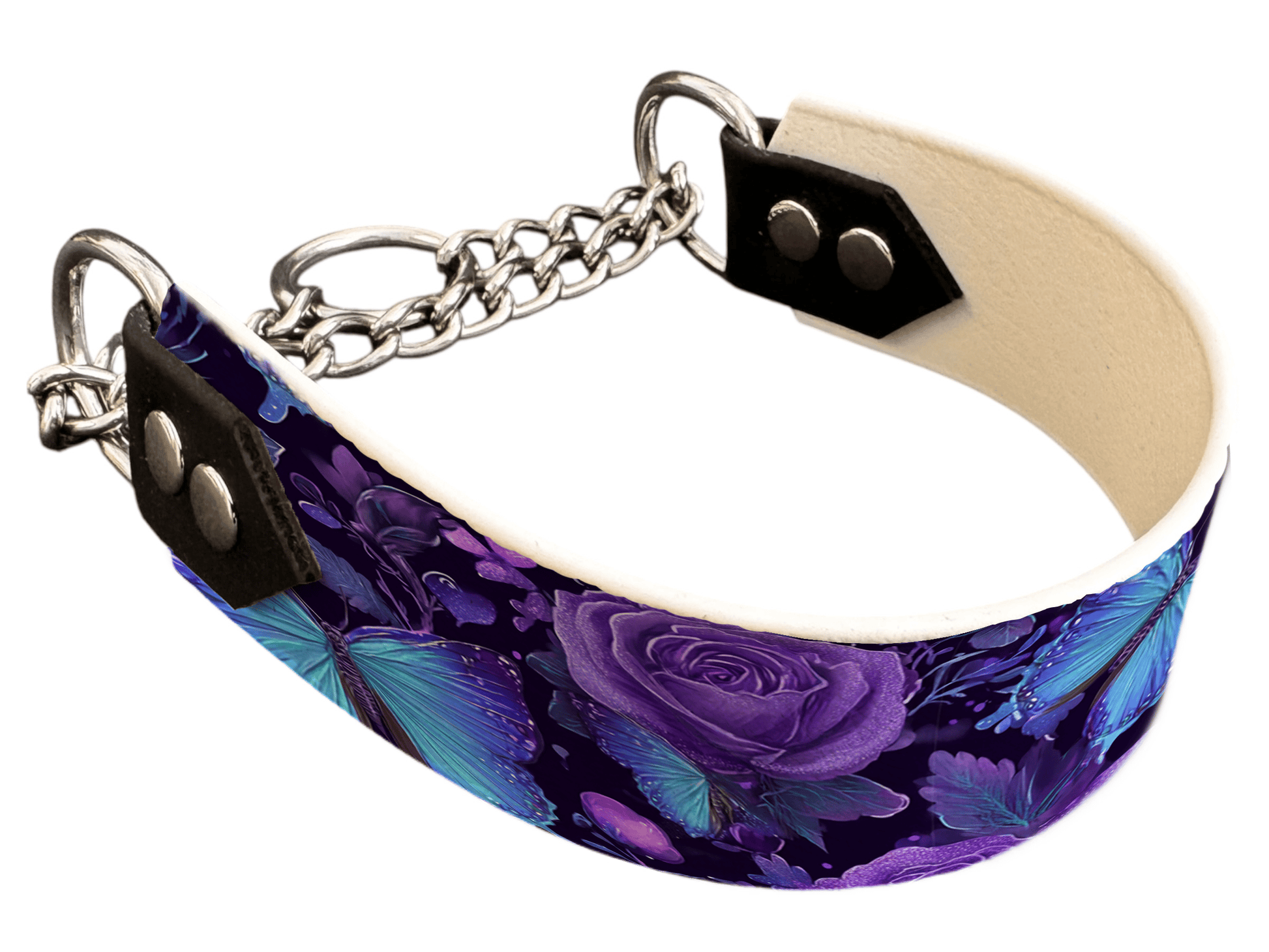 L'atelier du Fourmilier Martingales 40 367 Martingale pour chien en BioThane® imprimé – Collection Saint Valentin – 38mm