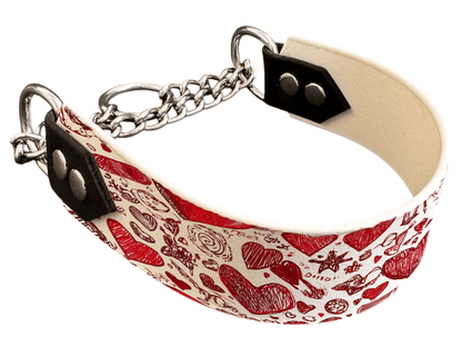 L'atelier du Fourmilier Martingales 40 373 Martingale pour chien en BioThane® imprimé – Collection Saint Valentin – 38mm