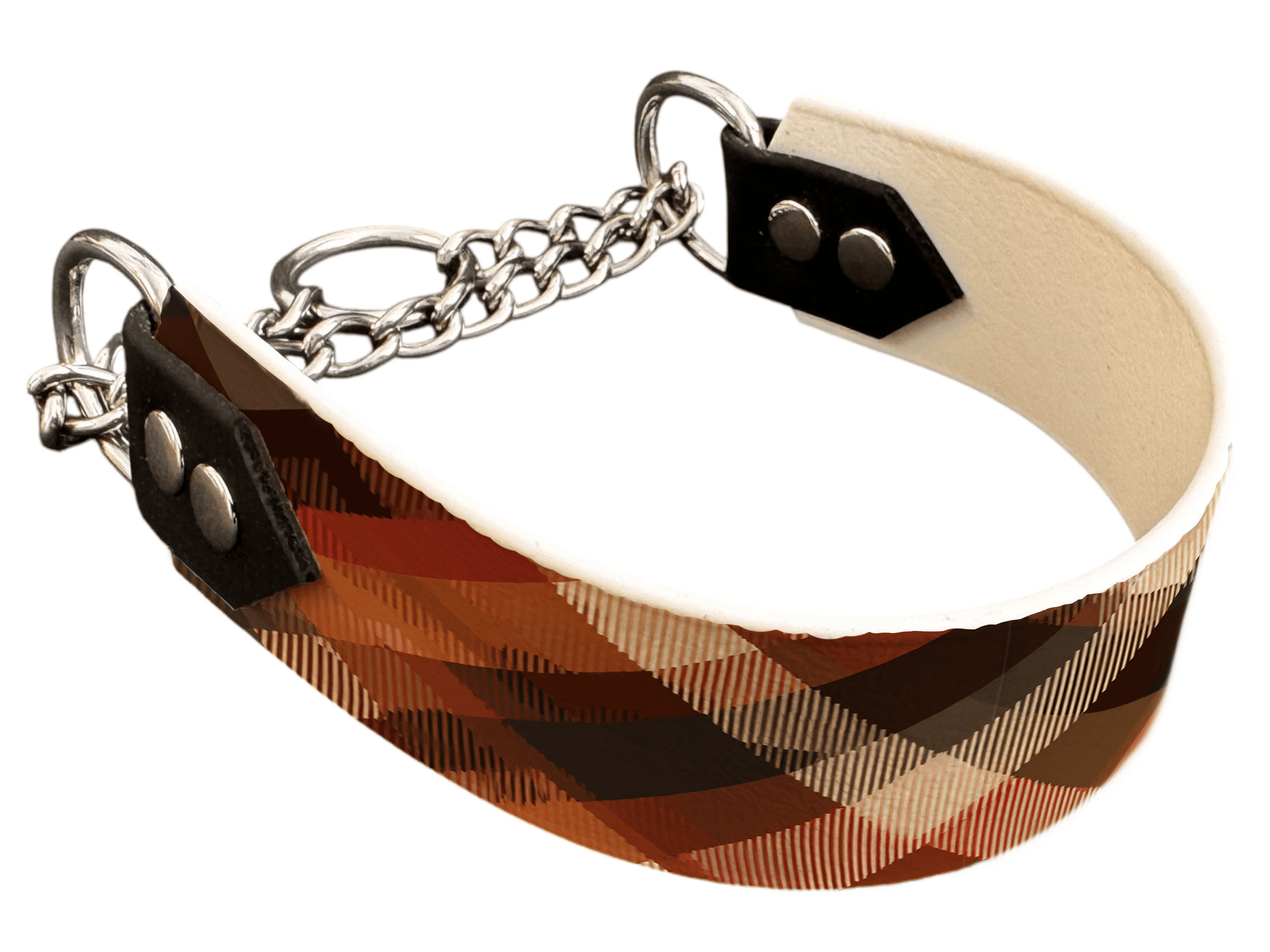 L'atelier du Fourmilier Martingales 40 383 Martingale pour chien en BioThane® imprimé – Collection tartan– 38mm