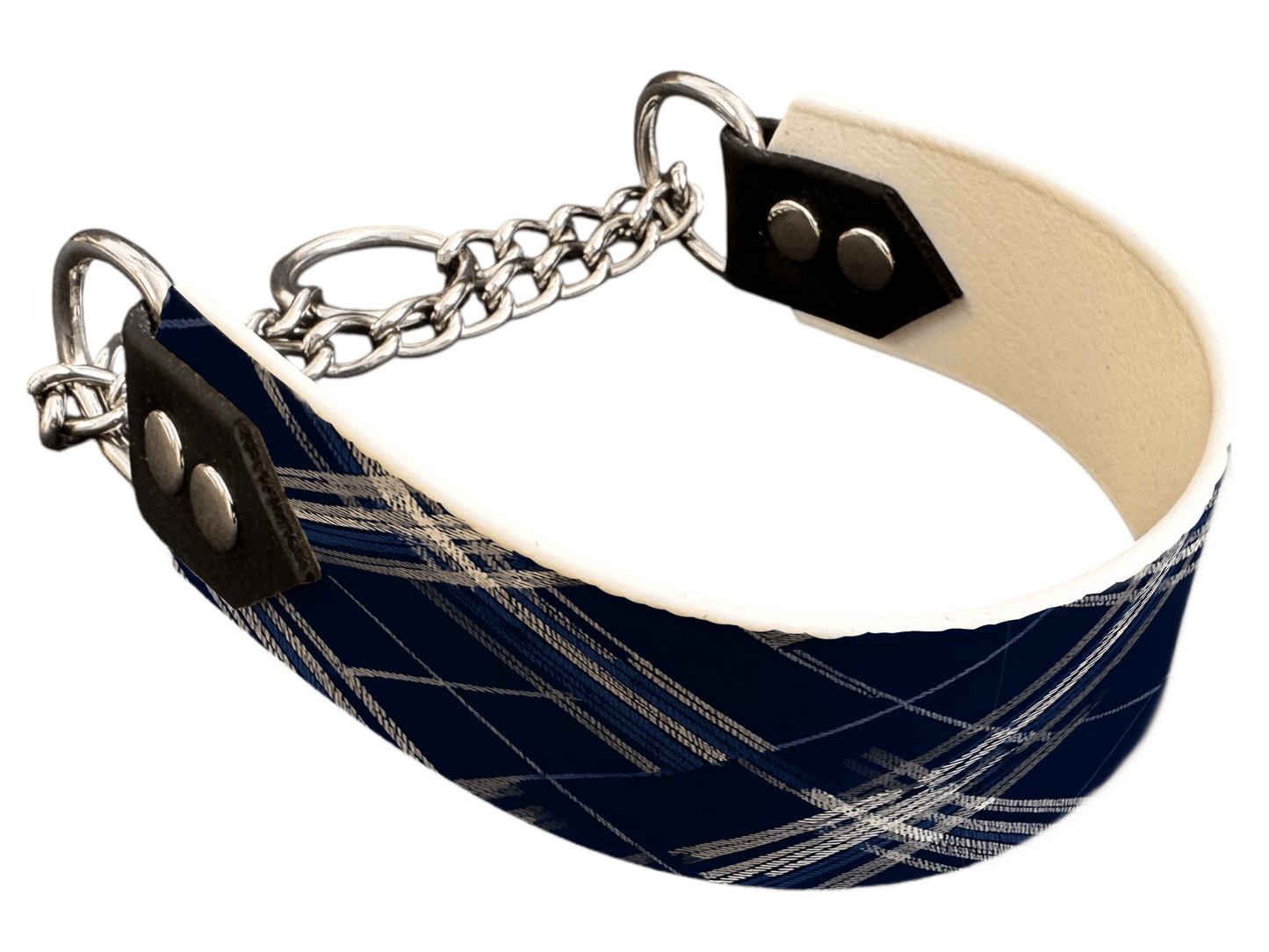 L'atelier du Fourmilier Martingales 40 385 Martingale pour chien en BioThane® imprimé – Collection tartan– 38mm