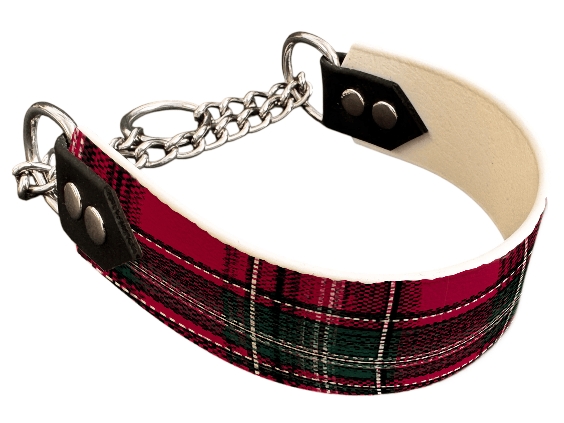 L'atelier du Fourmilier Martingales 40 387 Martingale pour chien en BioThane® imprimé – Collection tartan– 38mm