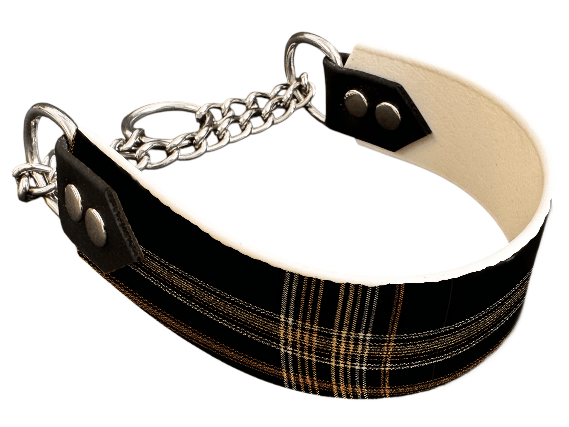 L'atelier du Fourmilier Martingales 40 388 Martingale pour chien en BioThane® imprimé – Collection tartan– 38mm