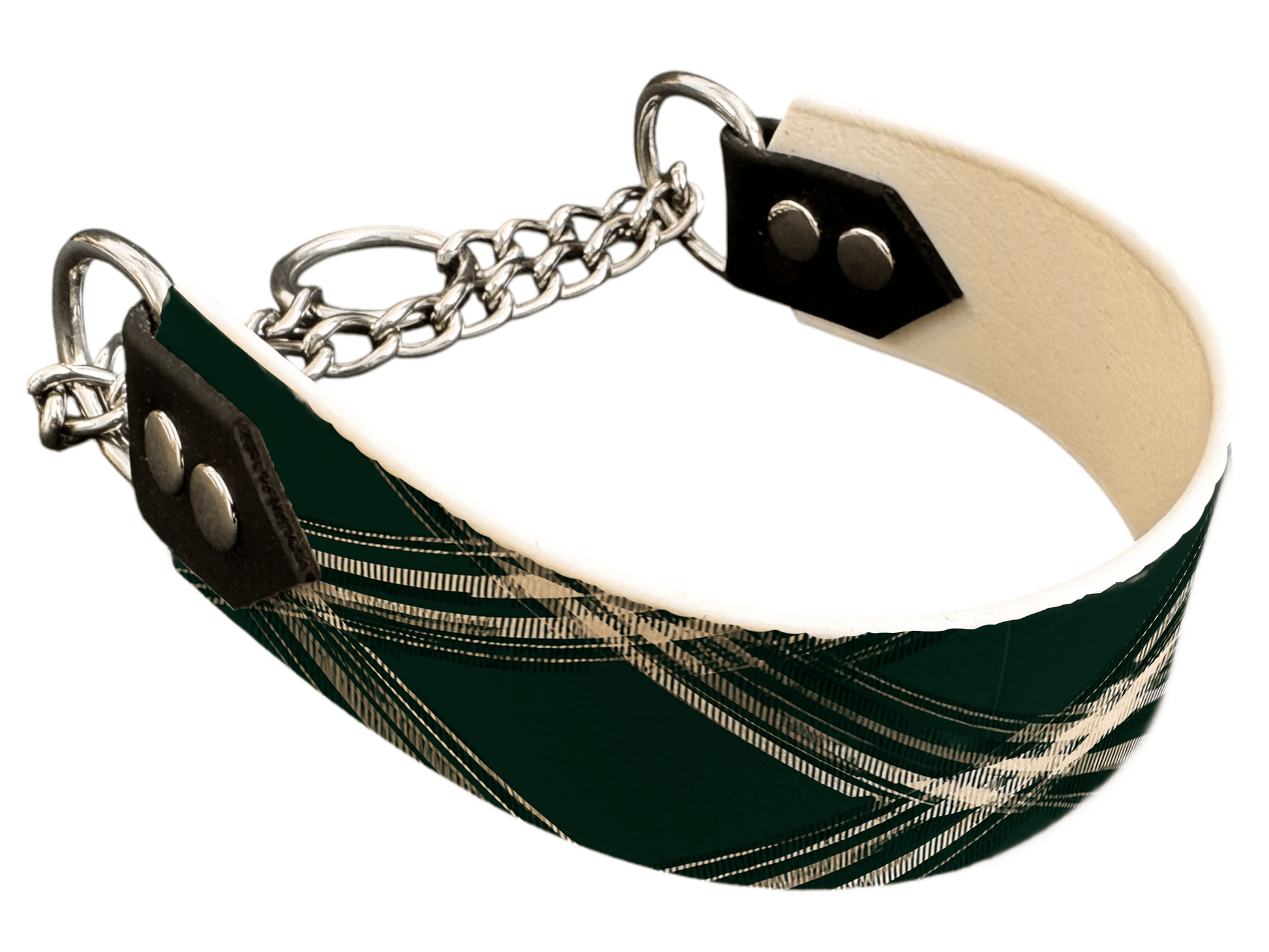 L'atelier du Fourmilier Martingales 40 391 Martingale pour chien en BioThane® imprimé – Collection tartan– 38mm