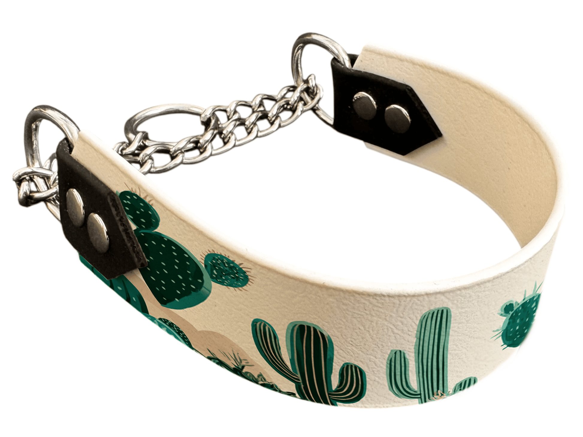 L'atelier du Fourmilier Martingales 40 401 Martingale pour chien en BioThane® imprimé – Collection plantes et fleurs – 38mm