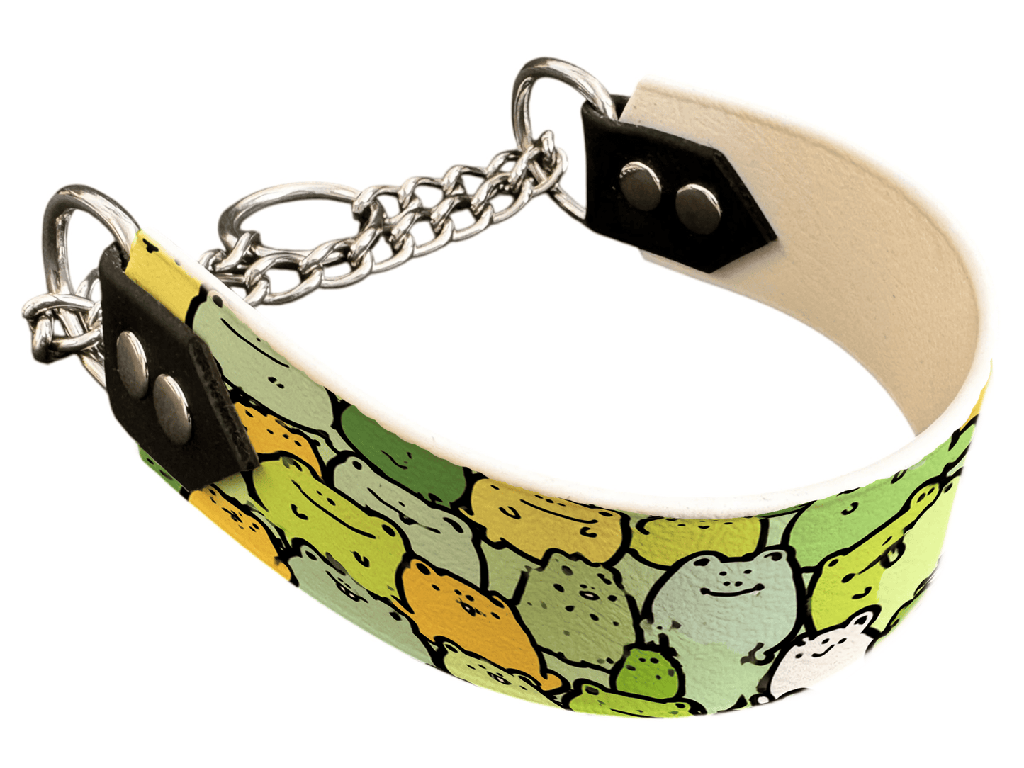 L'atelier du Fourmilier Martingales 40 403 Martingale pour chien en BioThane® imprimé – Collection animaux pop/kawaii – 38mm