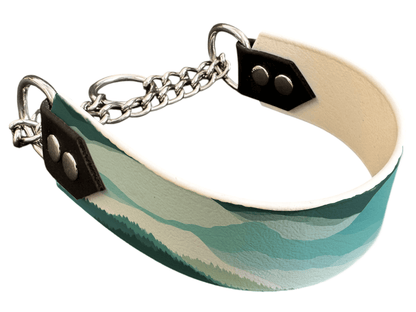L'atelier du Fourmilier Martingales 40 409 Martingale pour chien en BioThane® imprimé – Collection paysage– 38mm