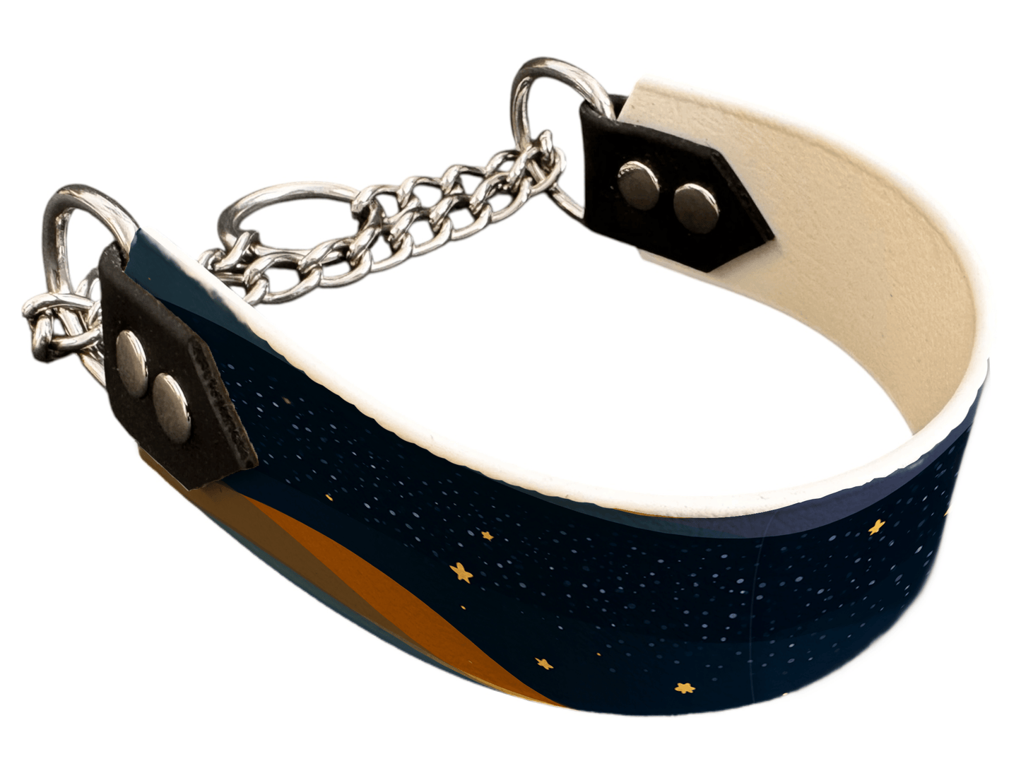 L'atelier du Fourmilier Martingales 40 415 Martingale pour chien en BioThane® imprimé – Collection paysage– 38mm