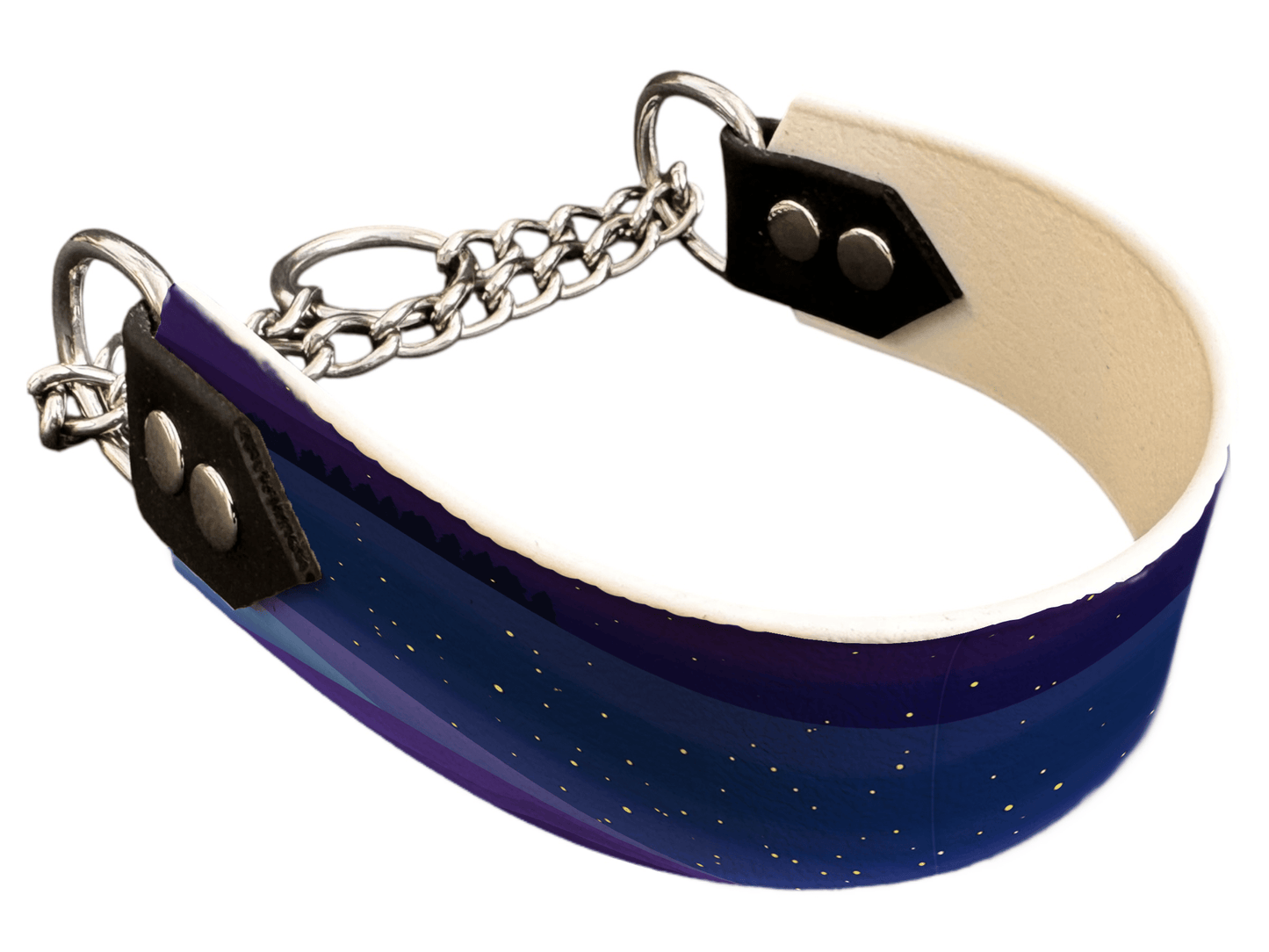 L'atelier du Fourmilier Martingales 40 416 Martingale pour chien en BioThane® imprimé – Collection paysage– 38mm