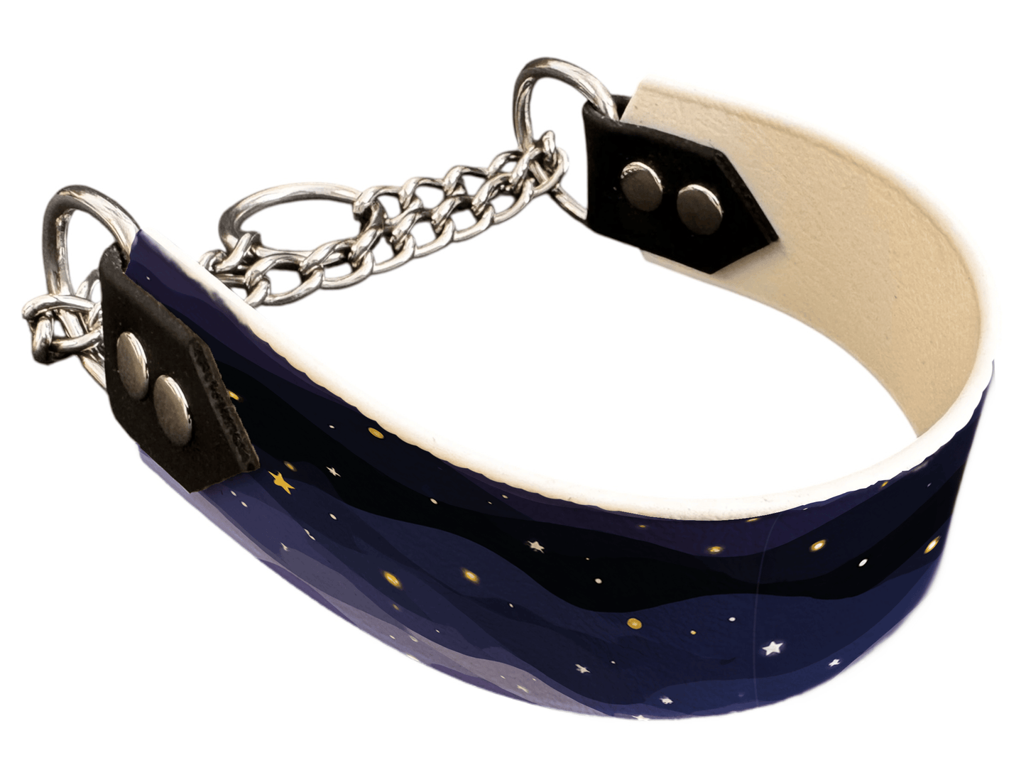 L'atelier du Fourmilier Martingales 40 417 Martingale pour chien en BioThane® imprimé – Collection paysage– 38mm