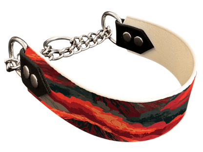 L'atelier du Fourmilier Martingales 40 421 Martingale pour chien en BioThane® imprimé – Collection paysage– 38mm